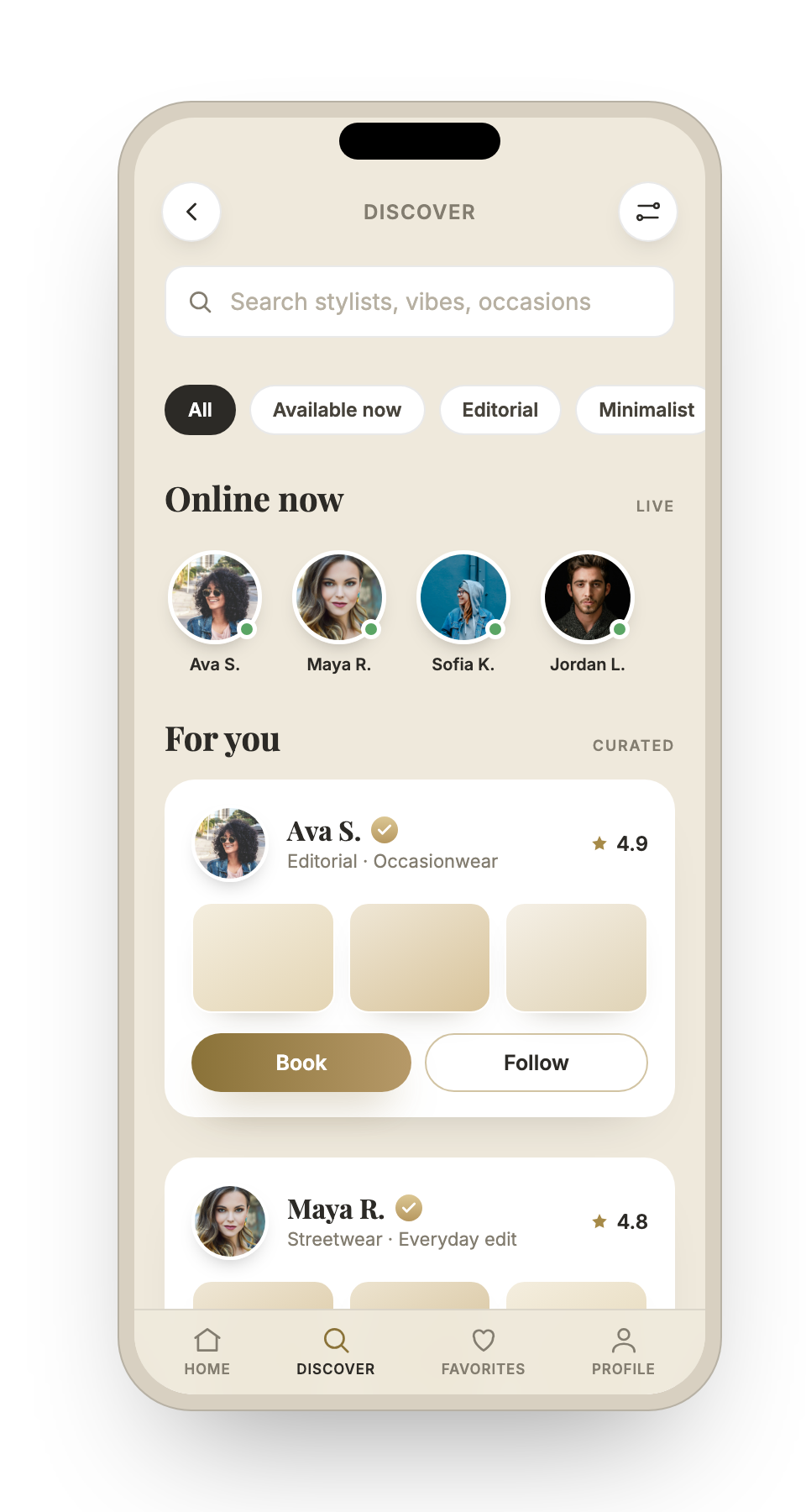 Discover stylists
